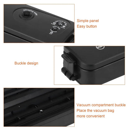 Vacuum Sealer Machine with 10 Bags, Automatic Hands-Free, Smart Food Preservation (1 Set)