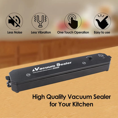 Vacuum Sealer Machine with 10 Bags, Automatic Hands-Free, Smart Food Preservation (1 Set)