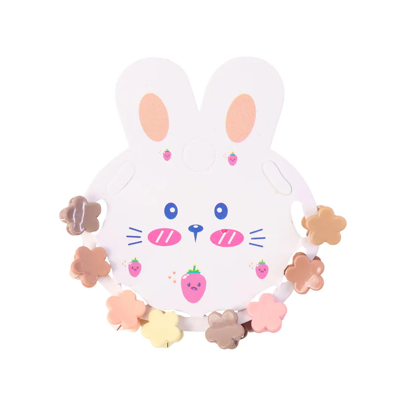 Premium Flower-Shaped Mini Hair Claw Clip Set