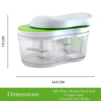Double Dual Blade Vegetable Chopper (1pcs)