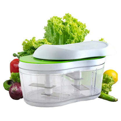 Double Dual Blade Vegetable Chopper (1pcs)